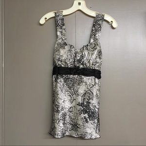 💝Iz Byer Lace Floral Print Top💝